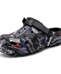 CERYTHRINA Sabots de Jardinage Homme Camouflage Réglables Confortables - Chaussures de Jardin Antidérapantes - Chaussure