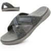 ONCAI Chaussures de Récupération Sandales Pour Hommes Pantoufles Correctrices de la Voûte Plantaire Semelle Intérieure A