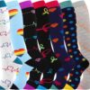 Chausettes de Compression pour Femmes et Hommes 20-30 mmhg Circulation Haute Soutien Course Cyclisme Noir Soutien Optima