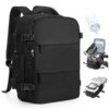 SZLX Sac à Dos Sous Vide Voyage Bagage Cabine Ryanair Wizz Air Easyjet 40x30x20 avec Pompe pour Bagage à Main 45x36x20 S