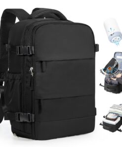 SZLX Sac à Dos Sous Vide Voyage Bagage Cabine Ryanair Wizz Air Easyjet 40x30x20 avec Pompe pour Bagage à Main 45x36x20 S