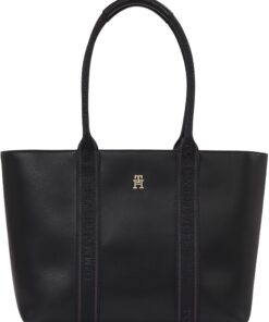 Tommy Hilfiger Sac à bandoulière femme élégant avec motif de marque, spacieux et pratique pour le shopping et le quotidi
