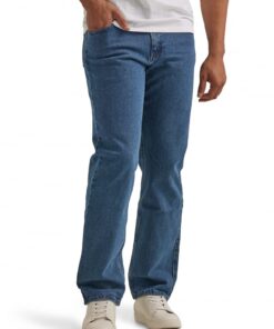 Wrangler Authentics Jean Classique pour Homme Coupe Décontractée + Taille Élasticisée +Comfort Ultra-Doux