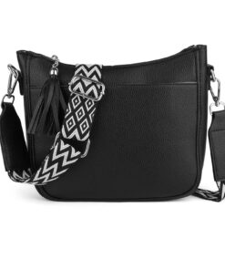 Sacs Bandoulière Femme URAQT, Sac Main Modeavec 3 Comp., Sangle Réglable, Elegant Pour Voyage & Travail.