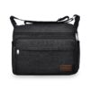 Aucuu Sac à Bandoulier vintage pour homme, Sac voyage décontracté avec bandoulière réglable, Sac messager causal pour tr