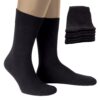 Chaussettes noires ALL ABOUT SOCKS pour hommes et femmes - Qualité Supérieure - Bas en coton - Lot de 10 - Fabricés en E