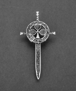 HCMA Thistle Knot Kilt Pin Broche Scottish National Flower Accessoires pour Hommes et Femmes Scènes Traditionnelles Élég