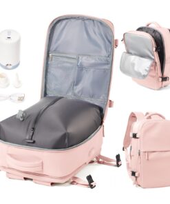 WEPOET Sac à Dos Compression sous Vide pour Homme et Femme - Imperméable, Airbag en Cabine d'Avion - Saca Sos USB Portab