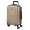 Valise cabine ITACA Rigide Légère à Roulette avec Cadenas Élégante pour Voyage Champagne