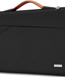 TECOOL 15,6 Pouces Pochette Ordinateur Portable Noir pour HP Dell Acer Lenovo ASUS Samsung Notebook Imperméable Antichoc