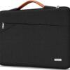 TECOOL Housse Ordinateur Portable 15,6'' Antichoc Imperméable pour HP Dell Acer Lenovo ASUS Samsung, Noir