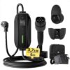 Chargeur Voiture Electrique 3,68kW 6m 6/8/10/13/16A Type 2 Récharge Contrôlable Affichage Numérique Compatible Tesla Mod