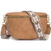 Sac à Bandoulière Tendance en Cuir PU Végétalien pour Femme - Grande CapacitéBanane Reglable et Amovible