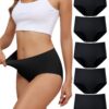 Levao Culottes Femme sans Couture Taille Haute Lot de 5 Confort Bikini S-XL Levao Culottes Femme sans Couture Taille Hau