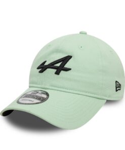 New Era Alpine F1 9TWENTY Casquette de baseball vert pastel logo noir réglable