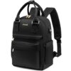 LOVEVOOK Sac à Dos Femmes Antivol Chic Noir pour Voyage et Loisirs