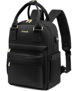 LOVEVOOK Sac à Dos Femmes Antivol Chic Noir pour Voyage et Loisirs
