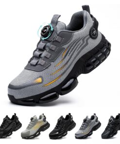 Gugifcto Chaussures de Sécurité Homme et Femme Légères Antidérapantes Respirantes pour Travail 36-48 EU