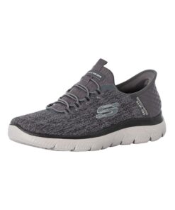 Skechers Summits Key Pace Baskets Homme Charcoal Mesh/Black_trim 47.5 EU Modelé pour la course,confort et praticité