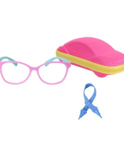 JoXiGo Lunettes Ordinateur Anti Lumière Bleue Enfant + Cordons à lunettes + Étui à Lunettes