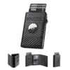 Porte Carte Airtag avec Blocage RFID, Pop up Portefeuille Homme pour 7+ Cartes & 10+ Billets - Fermeture Magnétique, Pro