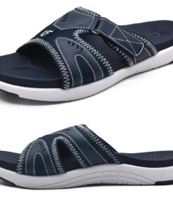COFACE Chaussures Hommes Sport Récupération Sandales pour Athlètes Souffrant de Fasciite Plantaire Coussin Doux Léger So