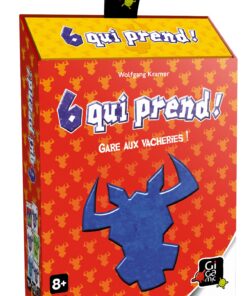 GIGAMIC - 6 Qui prend ! - Jeu de société familial pour 2 à 10 joueurs dès 8 ans - Nouveau format Boite Biseau