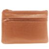 Charmoni Portefeuille en Cuir Véritable pour Femme - Multi Poches - Belle Qualité - 11,5 x 8 cm - Rose Nude