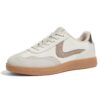 Baskets Femme Rétro LUCKY STEP - Mode Classiques Antiballiques et Confortables pour Marche et Skate