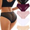 "5 pièces Culotte Sans Couture Femme Lingerie en Dentelle Sexy Multipack S-XL"