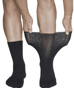 Chaussettes diabétiques vitsocks chaude laine mérinosHomme extra large non comprimante sans couture 39-46