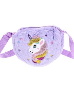 MAGICLULU En Peluche Licorne À Bandoulière Portefeuille Pour Enfants À Bandoulière À Dos Organisateur Sacs À Main Licorn