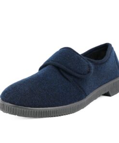 Charentaises Homme JOMIX Scratch Chaussons Diabétiques Confort Hiver Feutre