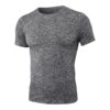 UHouse Tee Shirt Compression Homme Ete Respirant Amincissant Haut de Séchage Rapide Col Rond