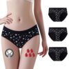 Culottes menstruelles en coton pour fille en incontinence Stretch Slip adapté aux ados 8-18 ans | Lot de 3 tailles 14-16