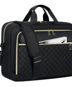 NEWHEY Sacoche Ordinateur 17.3'' Femme Sac Waterproof pour Travail Université Bandoulière Porte Document