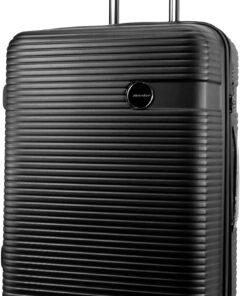 Valise Rigide METZELDER Classic R|0 Chic Garantie 1 an (Noir, Moyenne, 69/86L)
