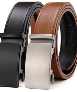 Ceinture pour hommes sans boucle CHAOREN automatique à cliquet Large en cuir 35mm ou 30mm pour homme Ceinture pour hom