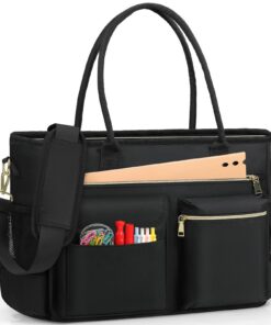 Sac de Professeur RAINSMORE pour Femme 15.6" Ordinateur Sac Cabas pour Cours Lycéens Enseignants et Étudiants