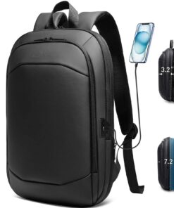 HEROIC KNIGHT Sac à Dos Ordinateur Portable 17 Pouces Léger Extensible Antivol Imperméable pour Homme Loisirs Affaire Sc
