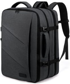 LOVEVOOK Sac à Dos Cabine Grand 40L Gris - Sac Pour Voyage Avion Homme Femme.antivol, Résistant Aux Éclaboussures, Ordin