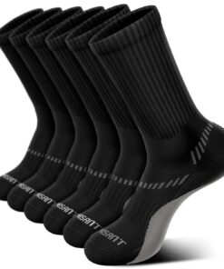 BULLIANT Chaussettes Homme Sport Lot De 6 Antidérapantes pour Sport Vetement Chaussette Semelle Coussinée