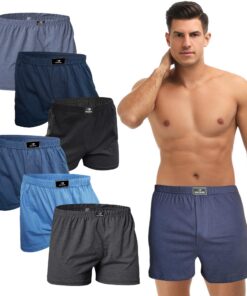 SGS Calecons Homme Confortables et Amphles - 6 ou 10 Pièces - Sous-vêtements en Coton Premium - Pour le Travail et la Re