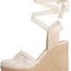 Tommy Hilfiger Femme Espadrilles compensées Fw0fw08878Canvas High Wedge Fringe