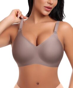 Ganado Soutien-gorge push-up doux et confortable sans armatures - Col en V profond - Meilleures ventes sur Amazon
