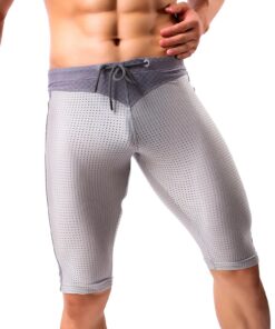 Shorts de compression Casey Kevin pour hommes - Sportif, séchage rapide, pantalons de course pour fitness, football et c