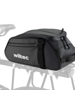WilTec Sacoche Étanche Multifonctionnelle 8L pour Vélo Electrique - Housse de Pluie, Compartiments Bandoulière et Univer