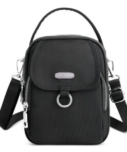 FORRICA Sac à Bandoulière Femme Étanche Mini Sac à Main avec Prise Casque pour Fille