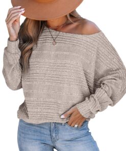 CUPSHEPull en tricot côtelé confortable pour femme, pulls à manches longues pour l'hiver chaud