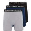 ANTONIO ROSSI Caleçons Longs Pour Homme Respirants Élastiques Paquet de 3 | Confortables et Idéaux Pour Une Utilisation